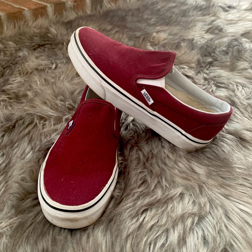 Maroon vans
